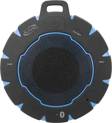 Front. iLive - ISBW157 Portable Bluetooth Speaker - Blue.