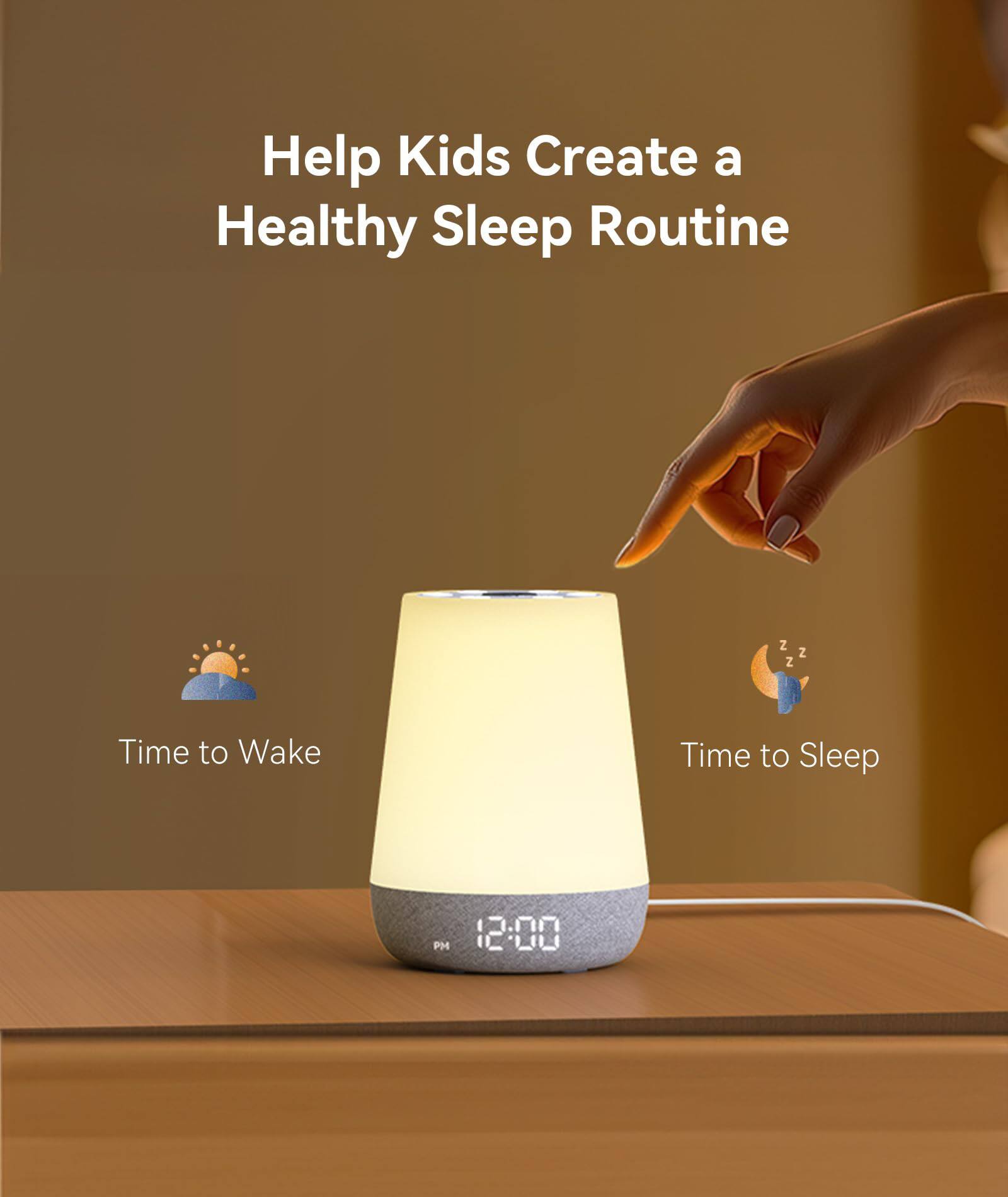 Help Kids Create a Healthy Sleep Routine

Time to Wake

Time to Sleep

12:00 PM