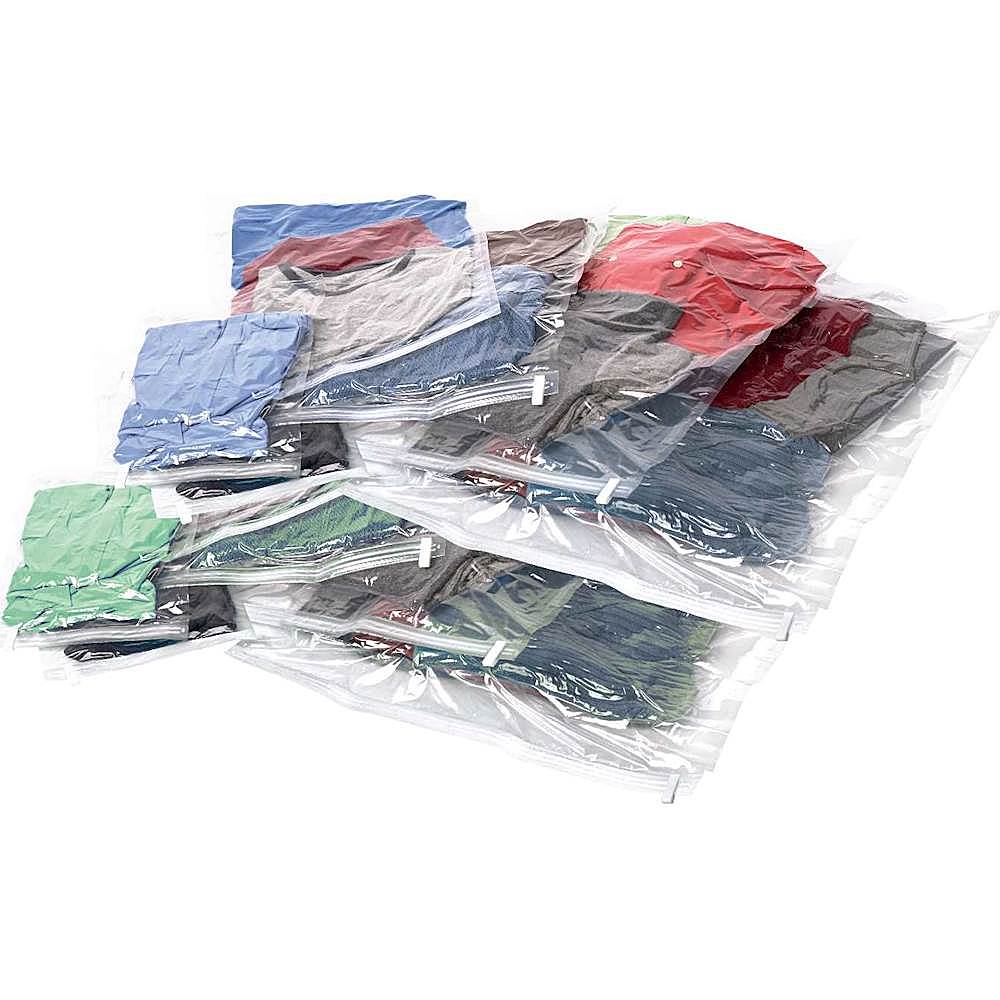 Remove Air Clothing Compression Bags Assorted 10pc Set Made in Japan Embossed Travel Storage