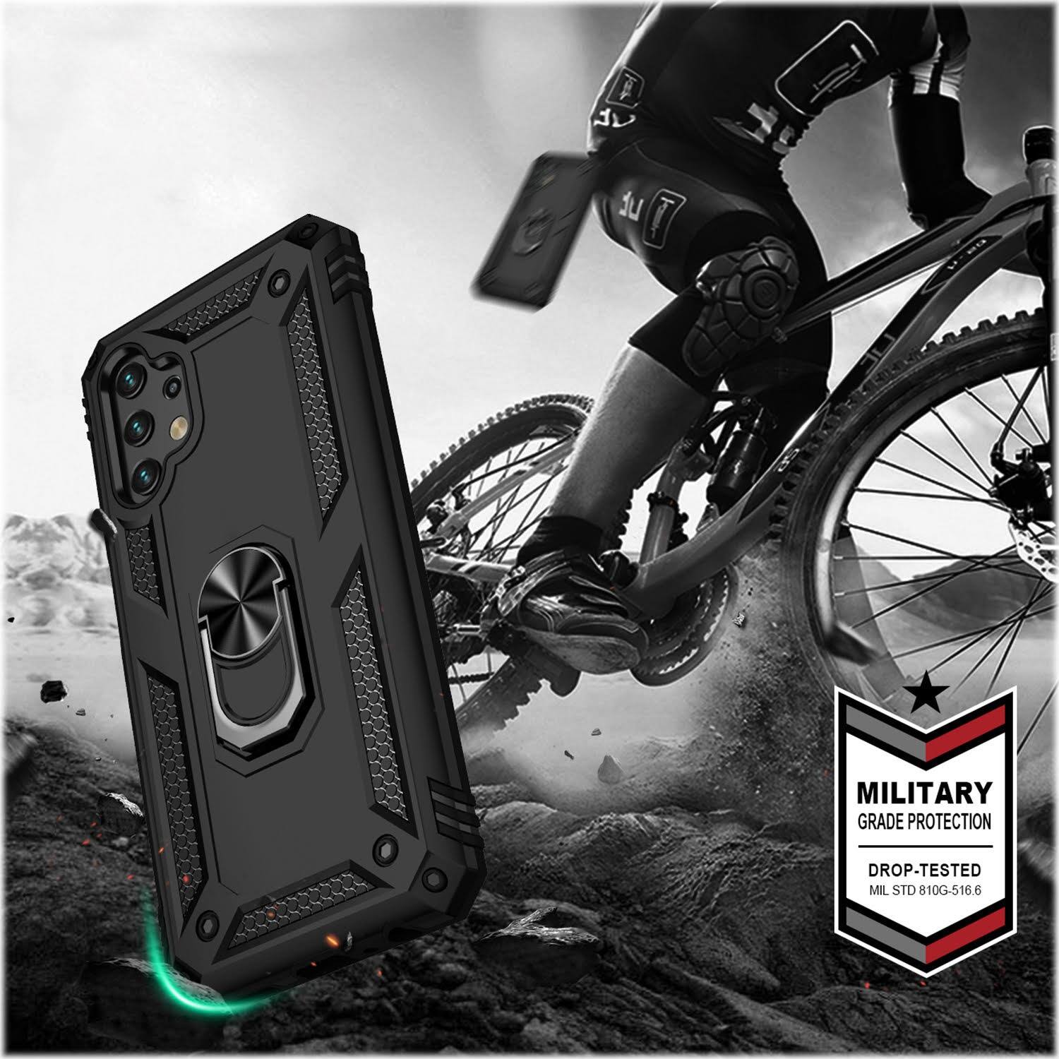 Alt View 14. SaharaCase - Military Kickstand Series Case for Samsung Galaxy A13 4G and A13 LTE - Black.