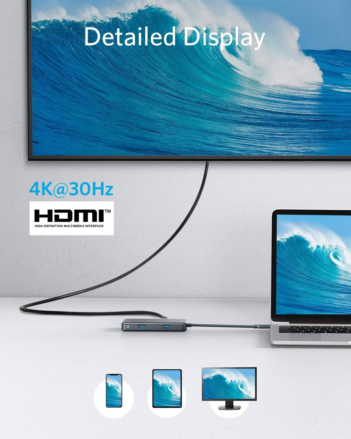 Detailed Display  
4K@30Hz  
HDMI™  
HIGH-DEFINITION MULTIMEDIA INTERFACE