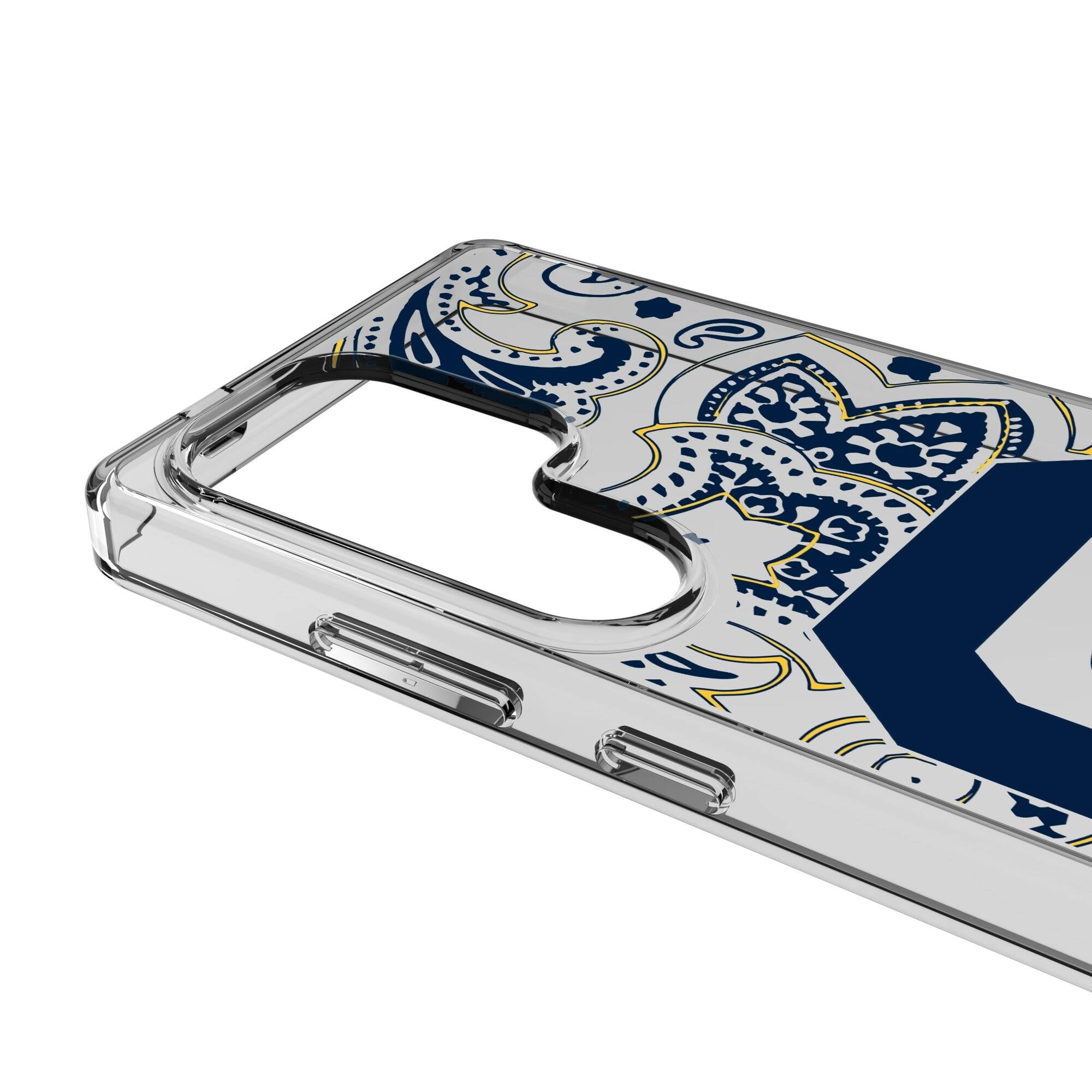 Alt View 2. Keyscaper - Cal Bears Paisley Galaxy Clear Case - S25 Ultra - Multicolor.