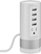 Alt View 11. Insignia™ - 1-Outlet/4-USB Surge Protector - White with silver accents.