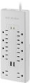 Front Zoom. Insignia™ - 10-Outlet/2-USB Surge Protector - White.