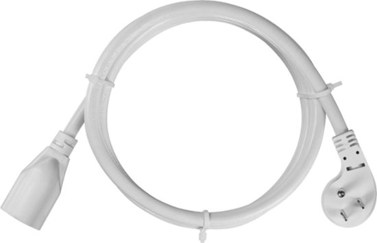 Front Zoom. Insignia™ - 8' Extension Power Cord - White.