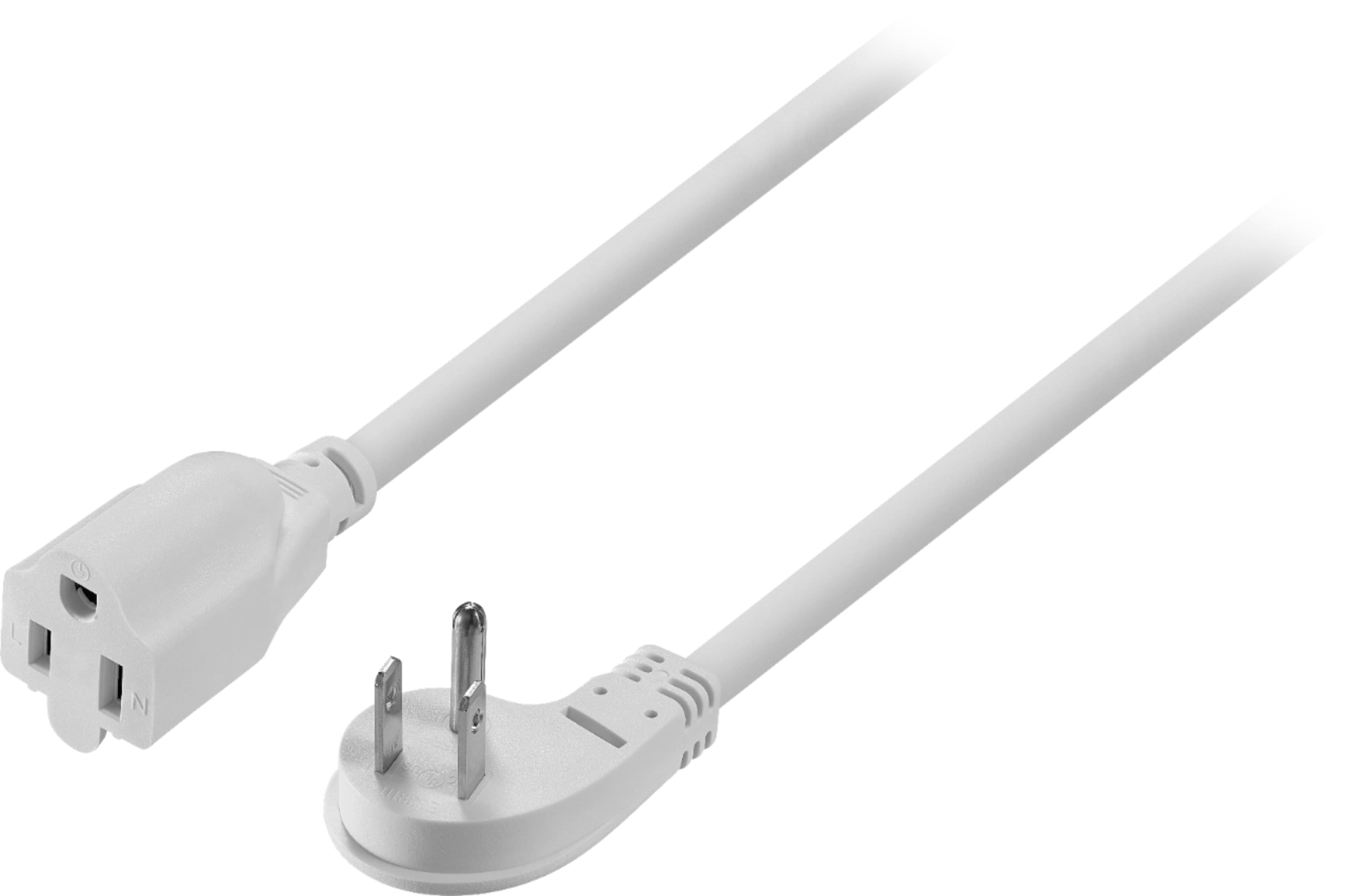 Front. Insignia™ - 8' Extension Power Cord - White.