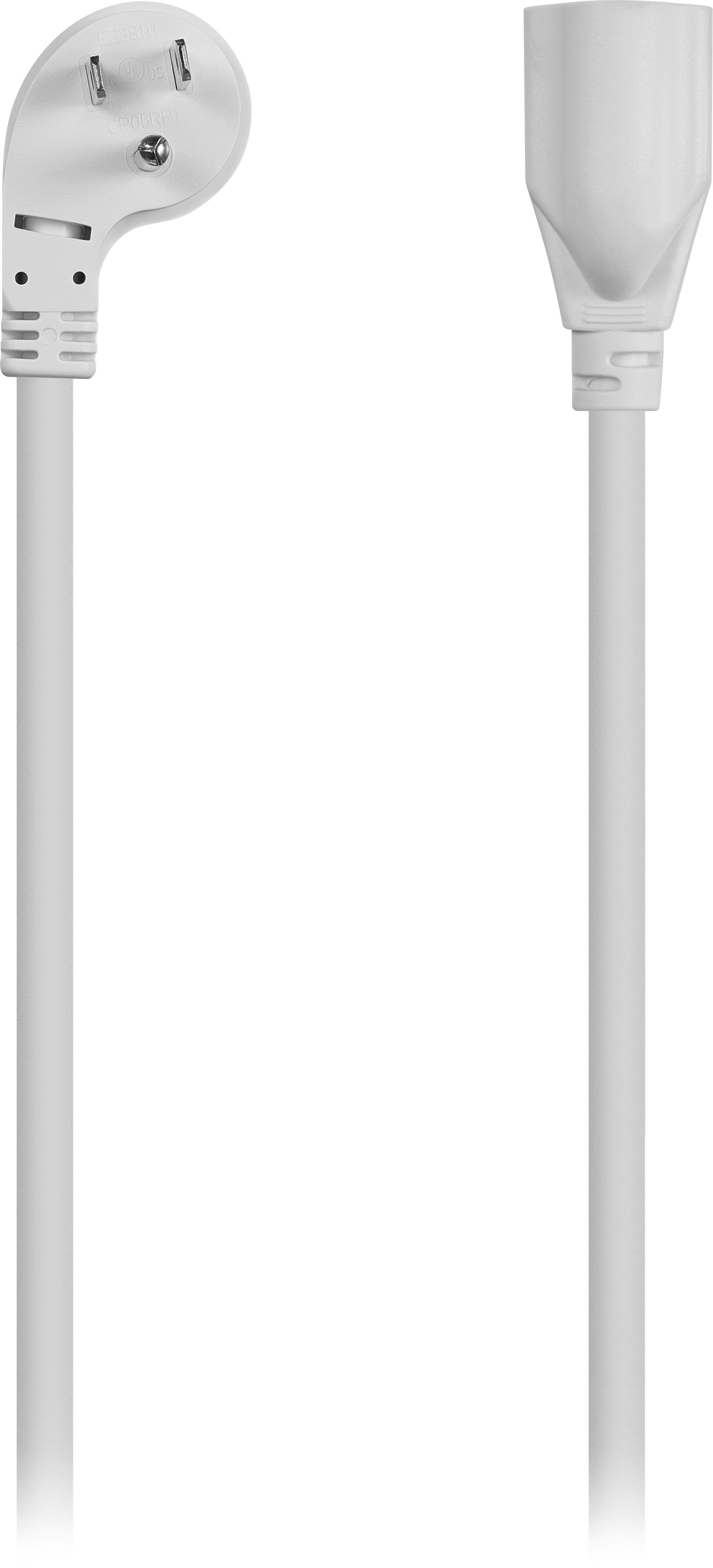 Alt View 12. Insignia™ - 8' Extension Power Cord - White.