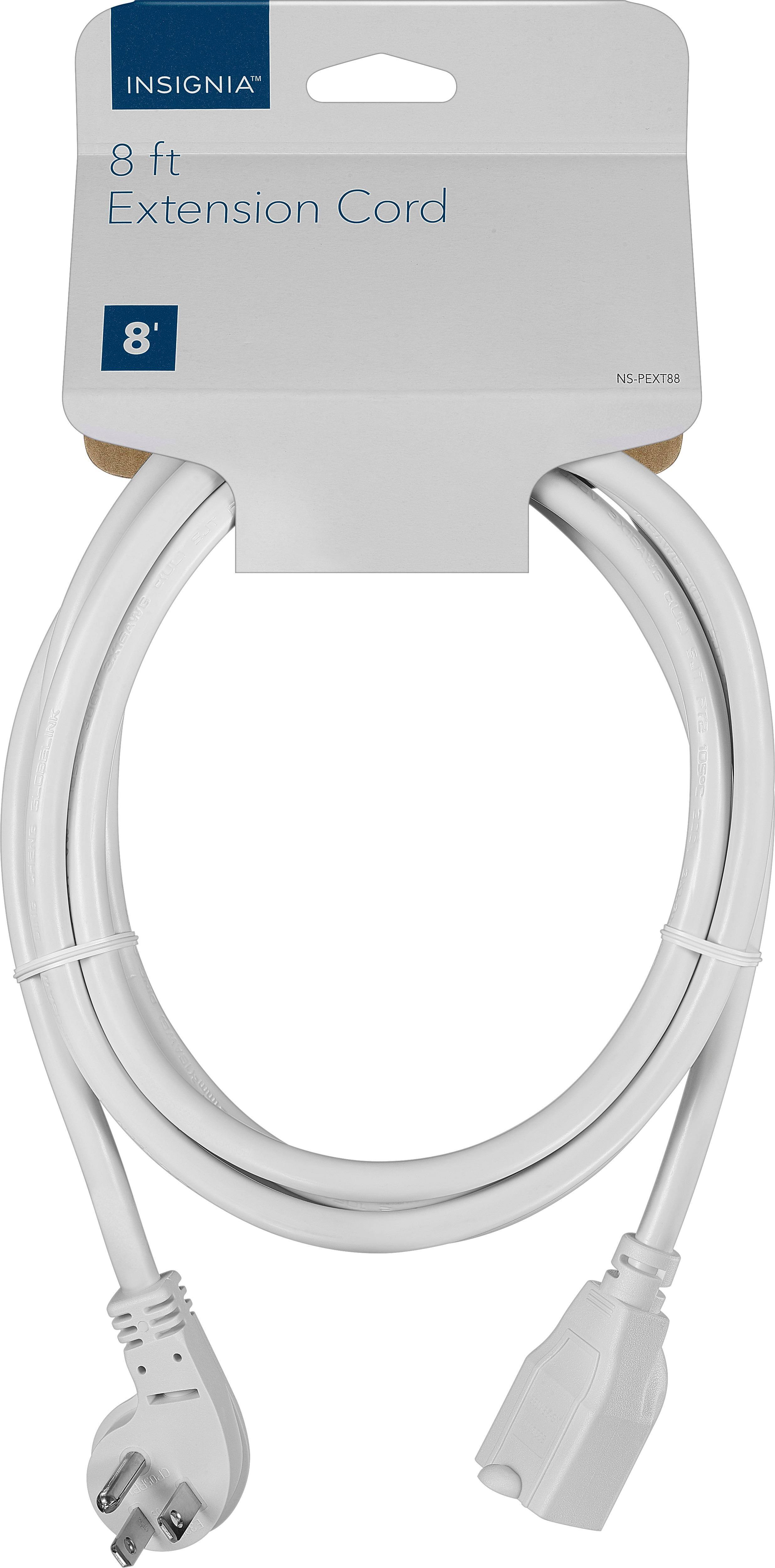 Alt View 13. Insignia™ - 8' Extension Power Cord - White.