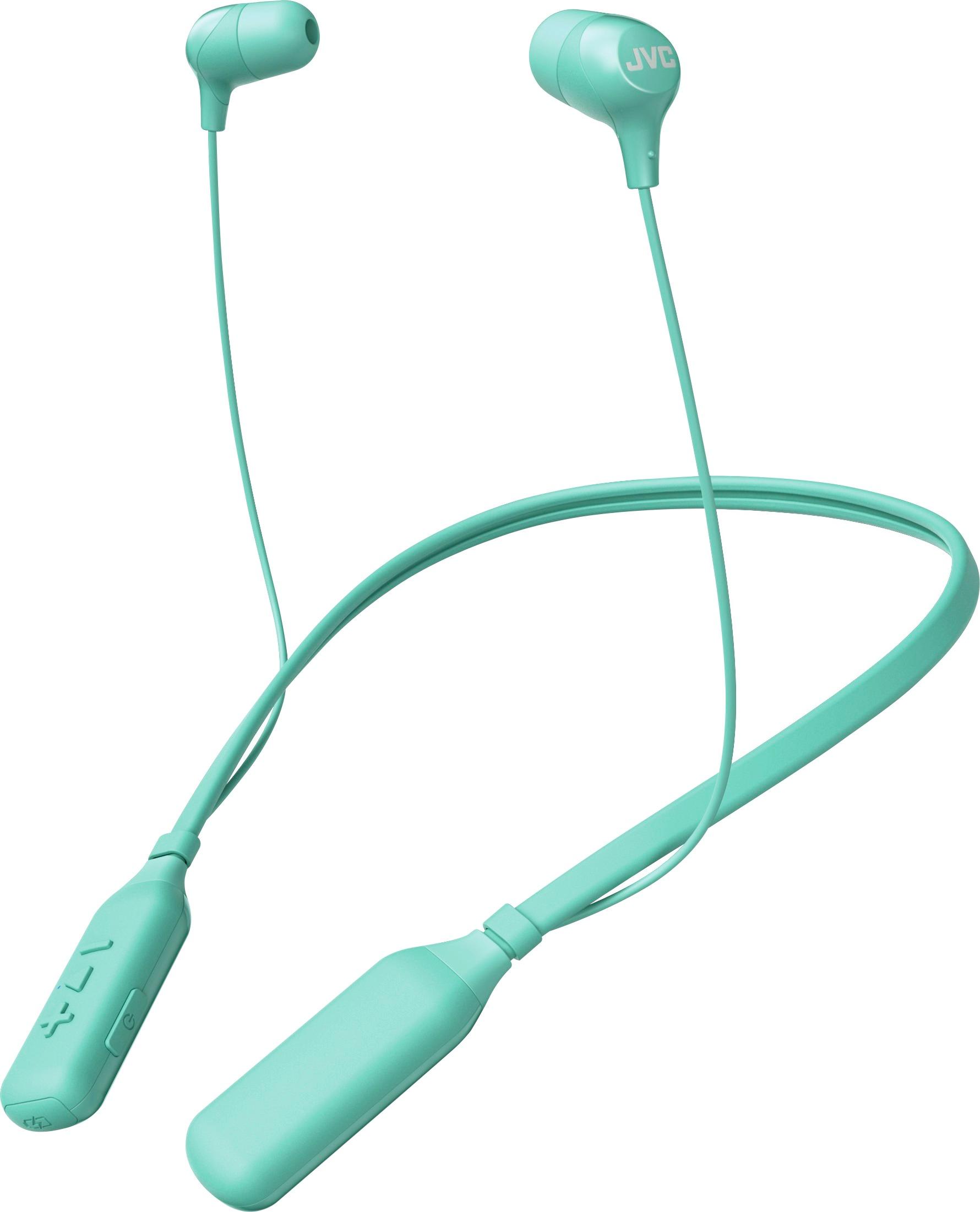 Left View: JVC - HA FX39BT Marshmallow Wireless In-Ear Headphones - Green