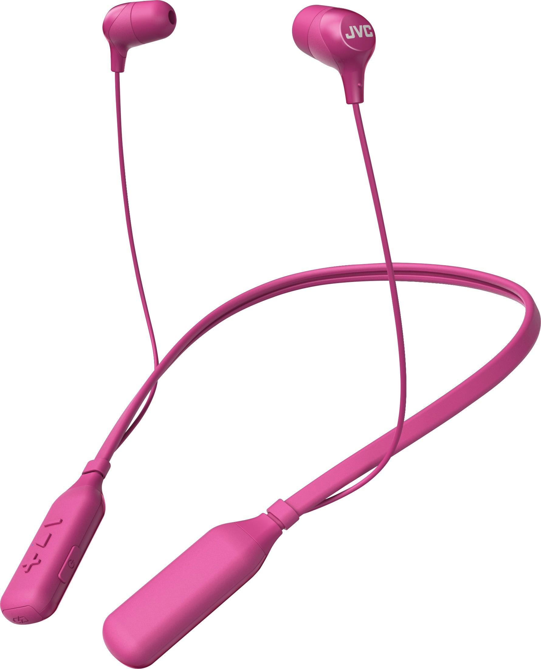 Left View: JVC - HA FX39BT Marshmallow Wireless In-Ear Headphones - Pink