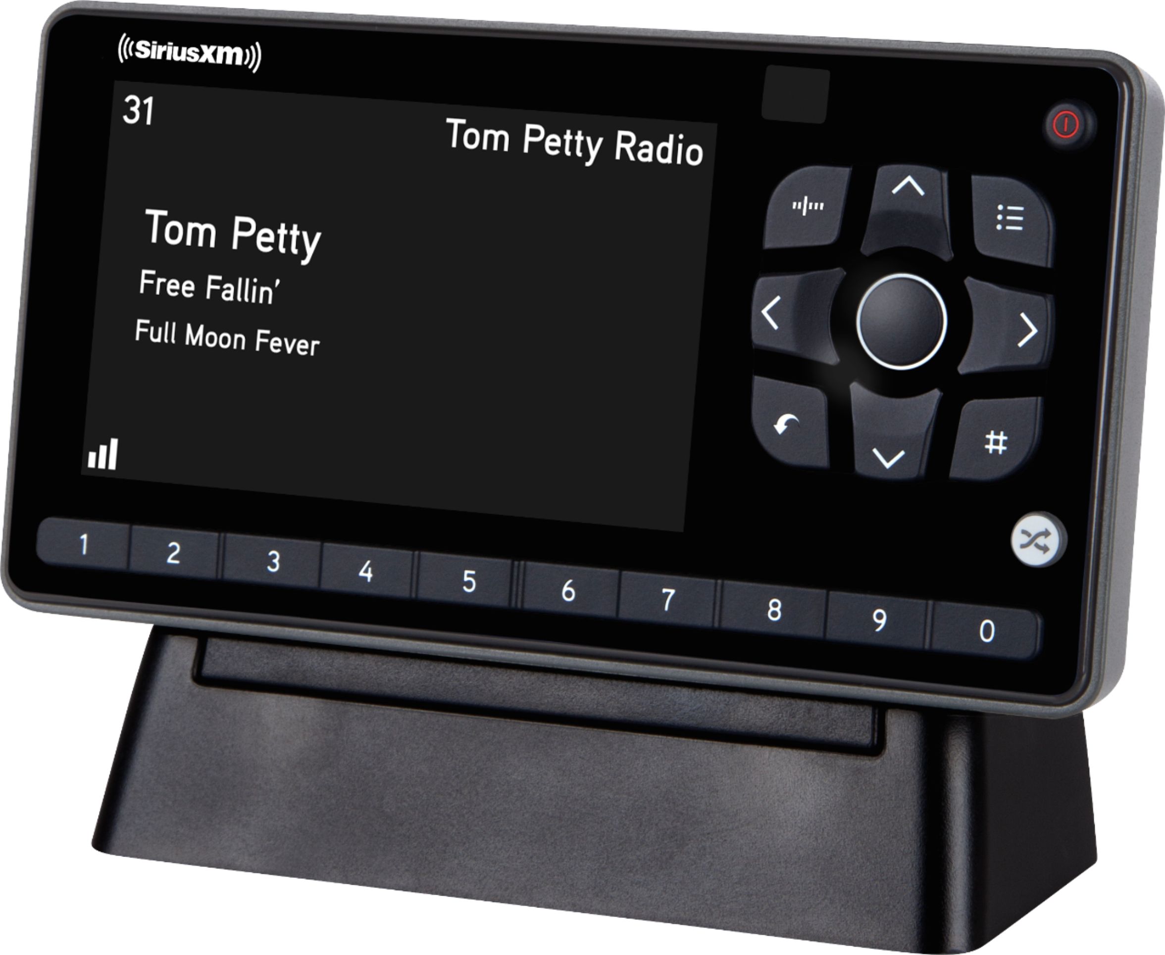Left View: SiriusXM - Onyx EZR Satellite Radio Receiver with Home Kit - Black - Black