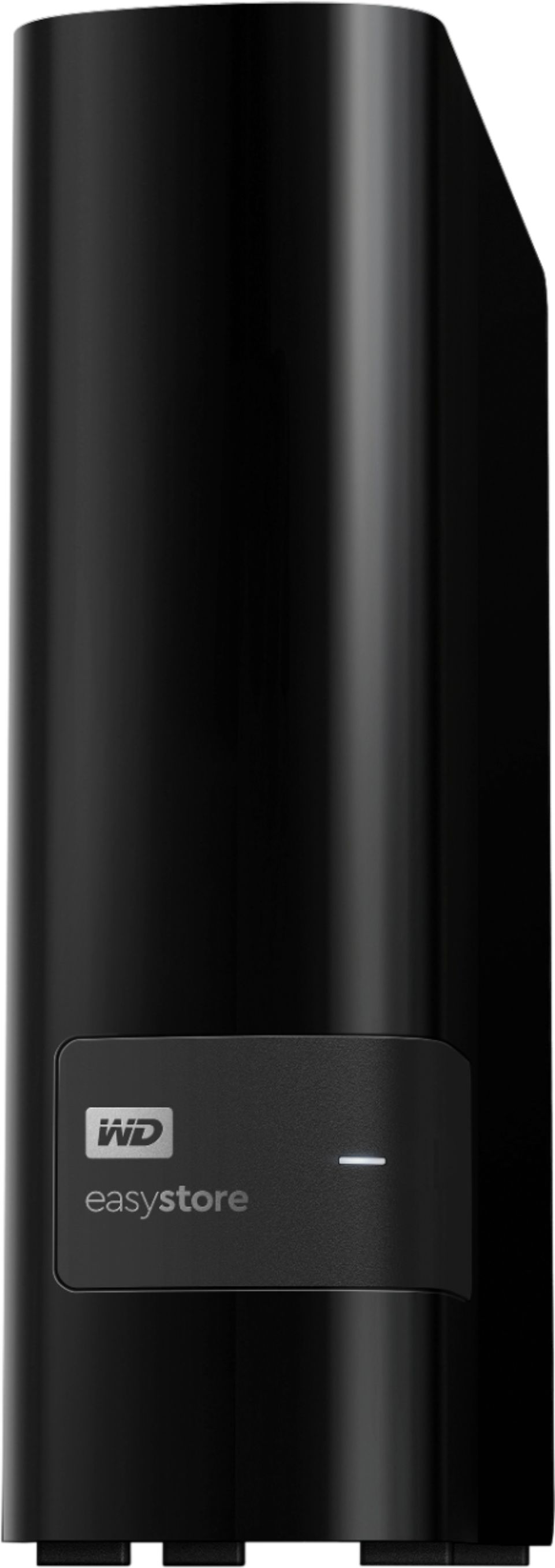 Left View: WD - easystore 8TB External USB 3.0 Hard Drive - Black