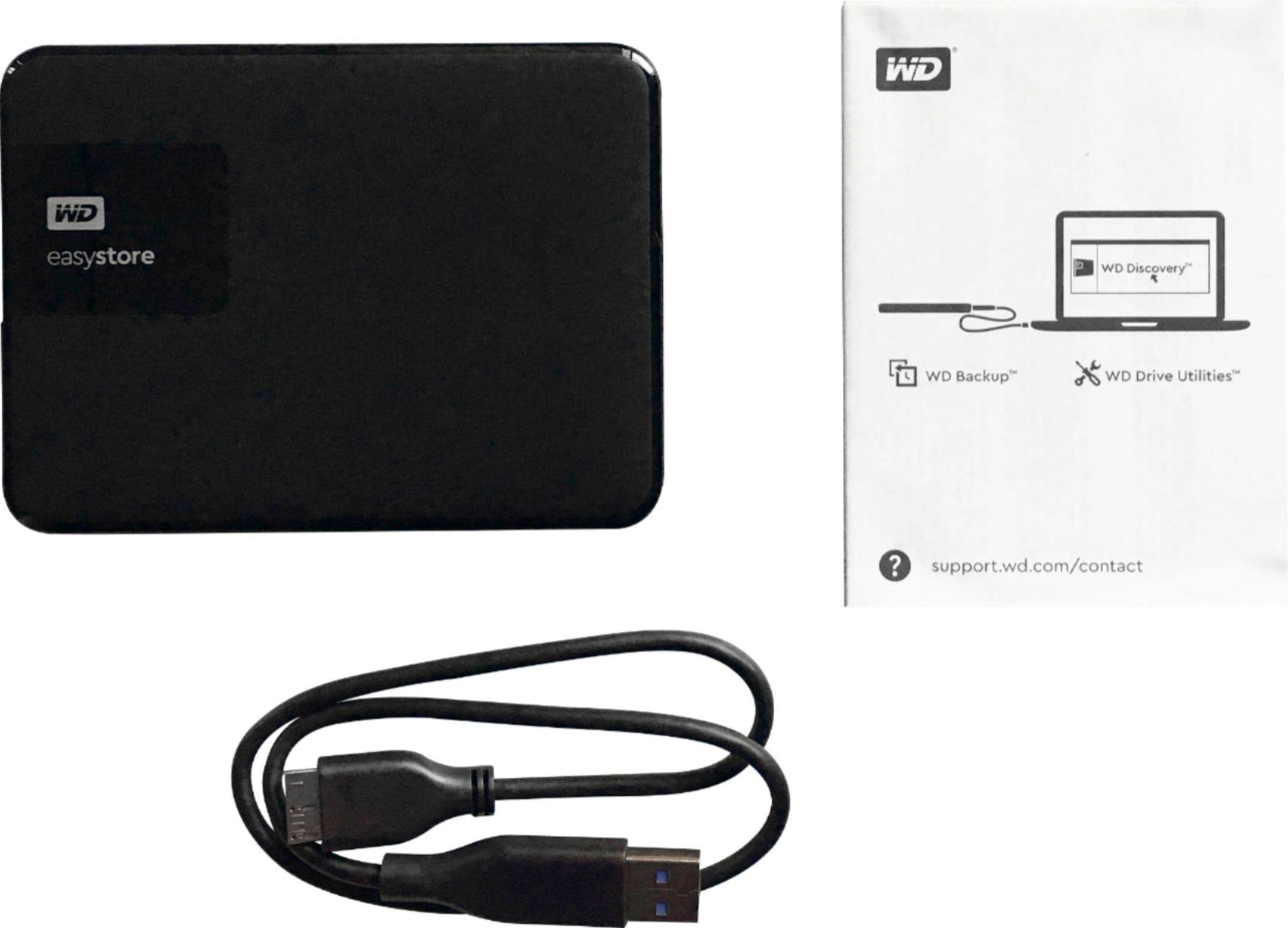 WD EASYSTORE PORTABLE 4TB ブラック ポータブルHDD - PC/タブレット
