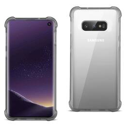 Reiko - Samsung Galaxy S10 Lite(S10E) Clear Bumper Case With Air Cushion Protection In Clear - Black