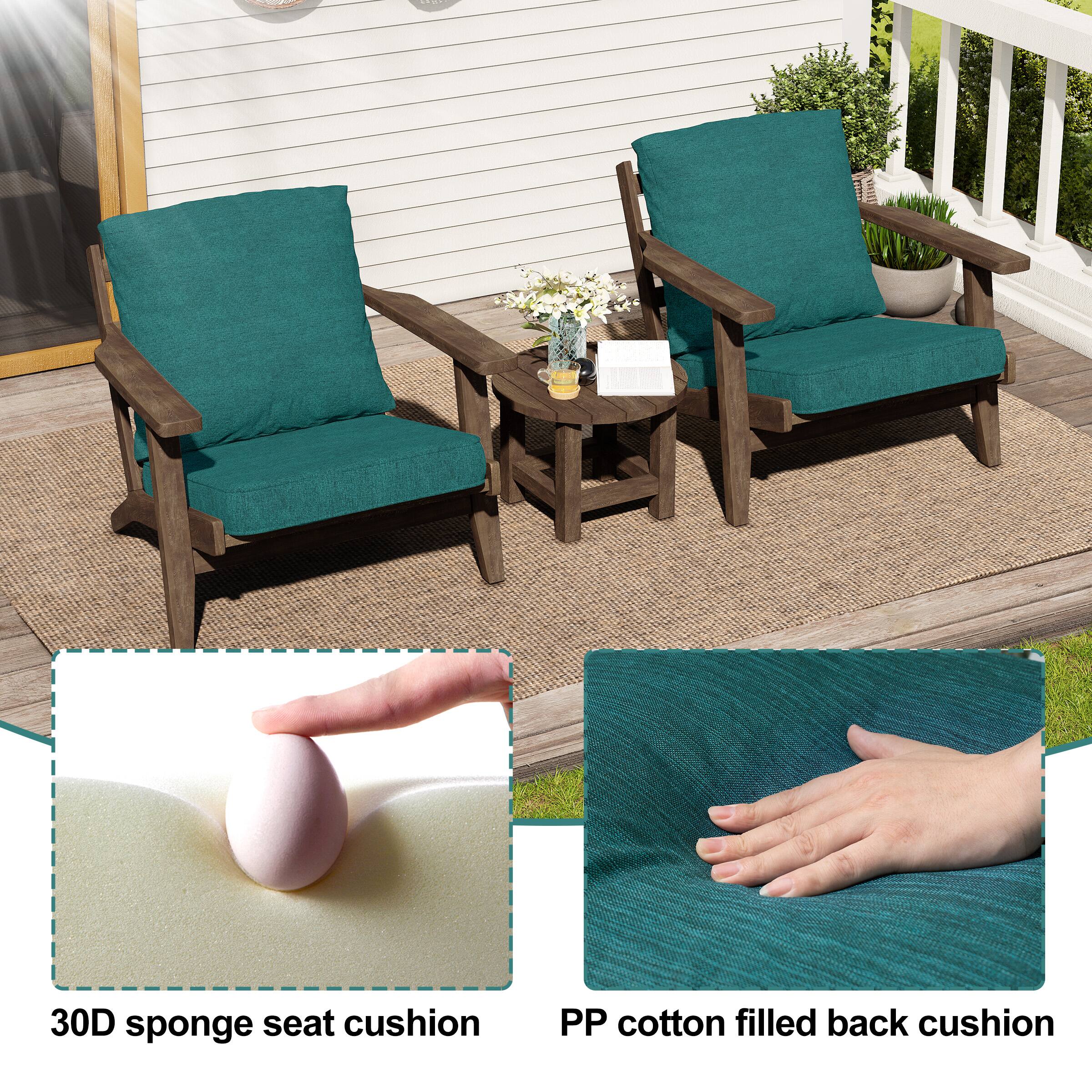 30D sponge seat cushion  
PP cotton filled back cushion