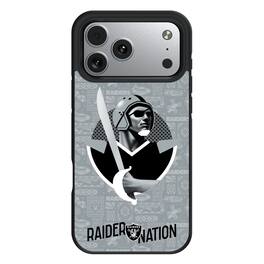 Keyscaper - NFL - Las Vegas Raiders Bump Case with 8.2ft Drop Protection - 16 Plus - Black