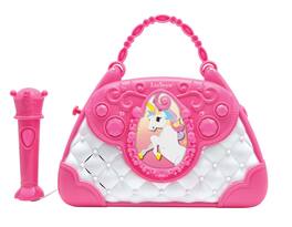 Lexibook - Unicorn Musical Speaker Handbag Design with Mic. Voice Changer and Line-In Cable