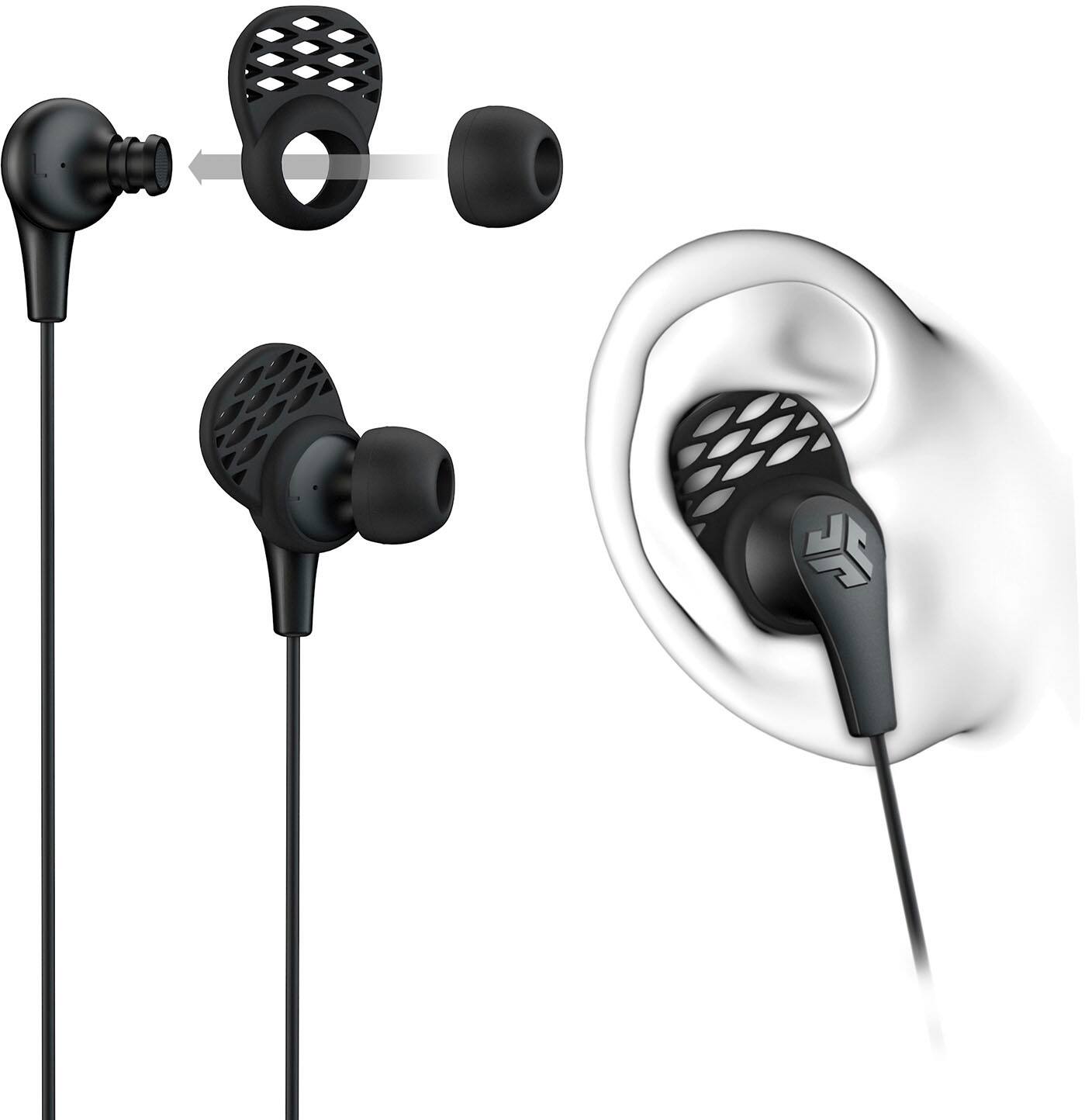 Alt View 15. JLab - JBuds Pro Signature Wireless Earbuds - Black.