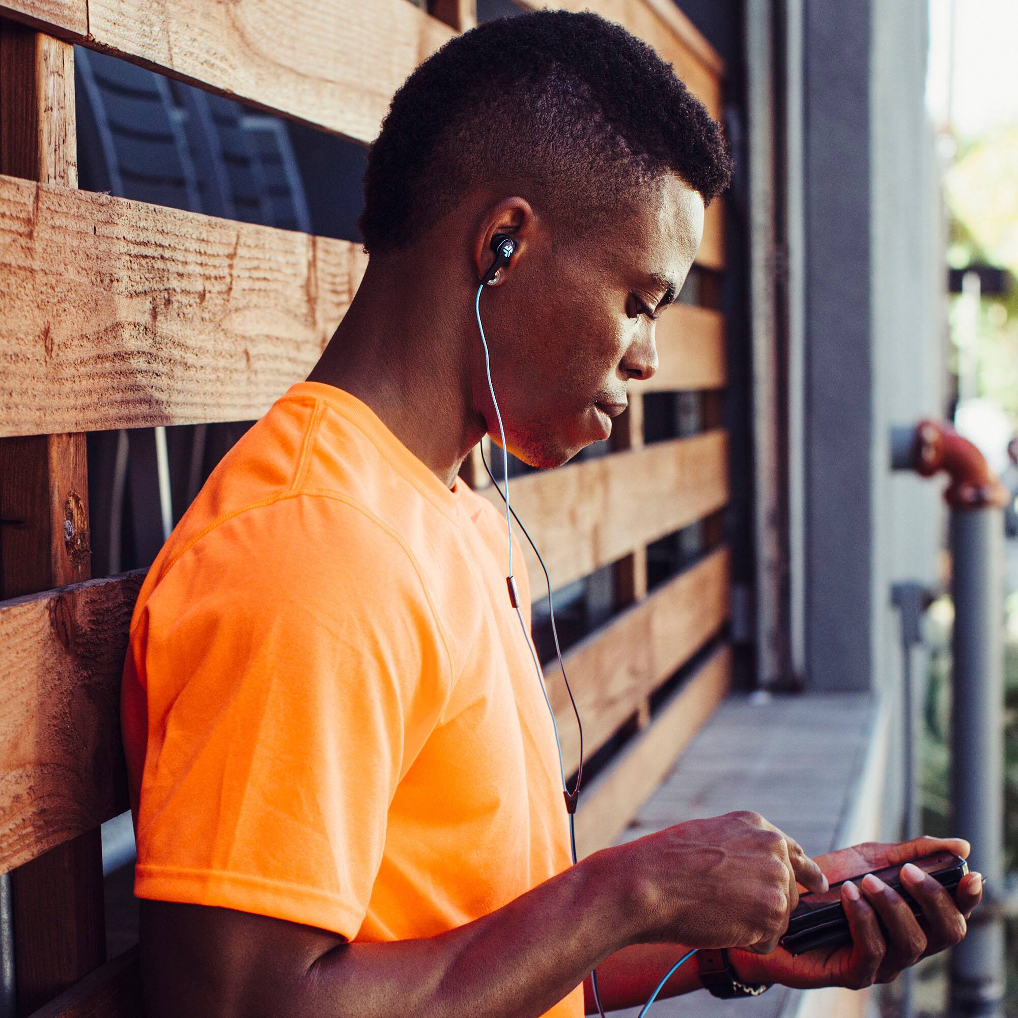 Alt View 16. JLab - JBuds Pro Signature Wireless Earbuds - Black.