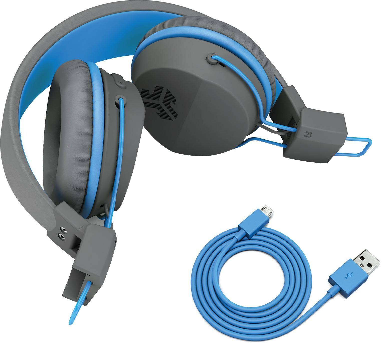 Alt View 12. JLab - JBuddies Studio Wireless On-Ear Headphones - Blue.