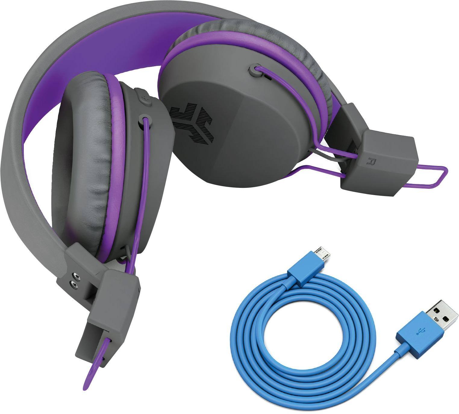 Alt View 12. JLab - JBuddies Studio Wireless On-Ear Headphones - Purple.