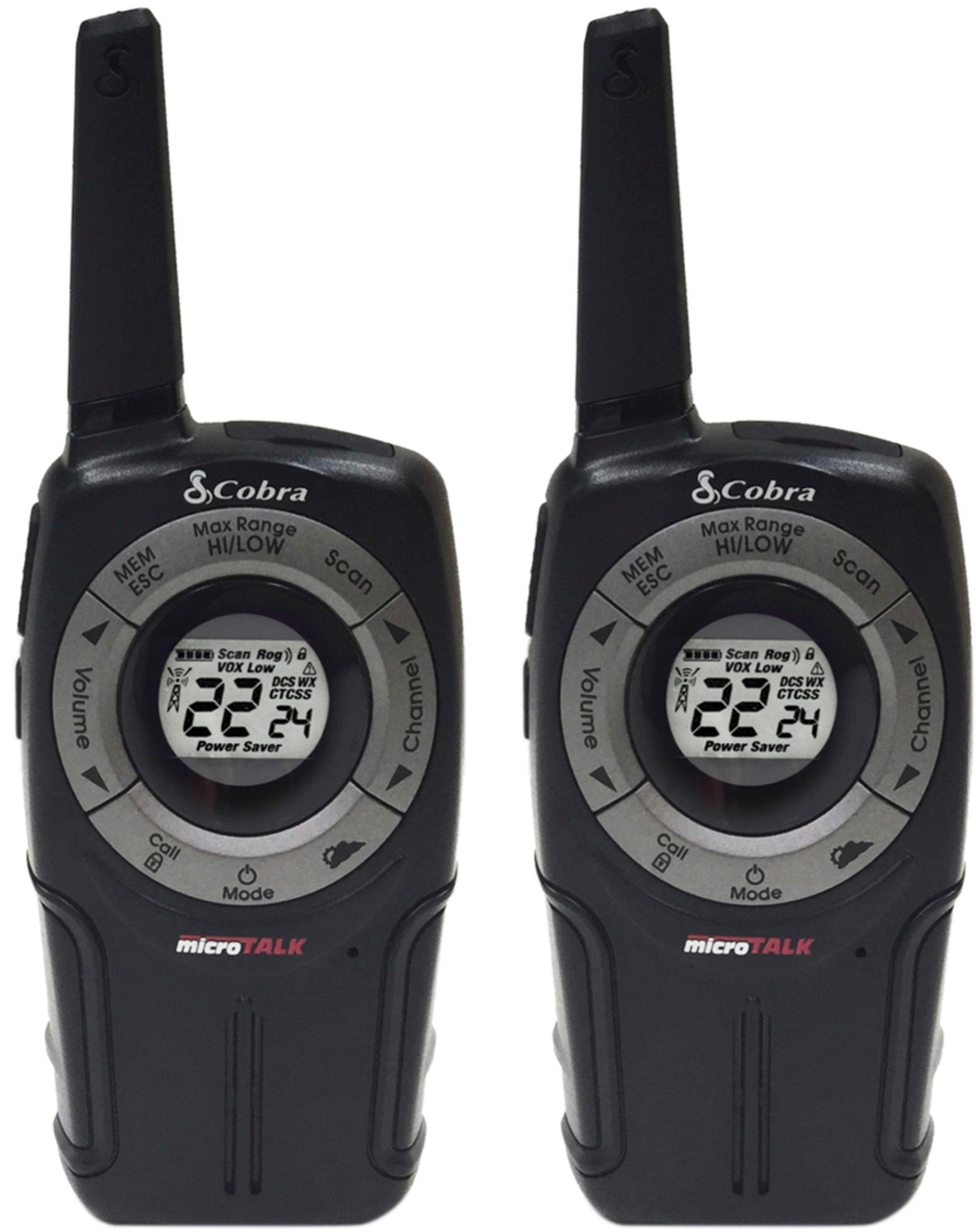 Angle View: Cobra - PRO series 28-Mile FRS 2-Way Radios (Pair) - Black