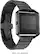 Angle. Platinum™ - Smooth Link Metal Band Stainless Steel Watch Strap for Fitbit Blaze - Matte black.