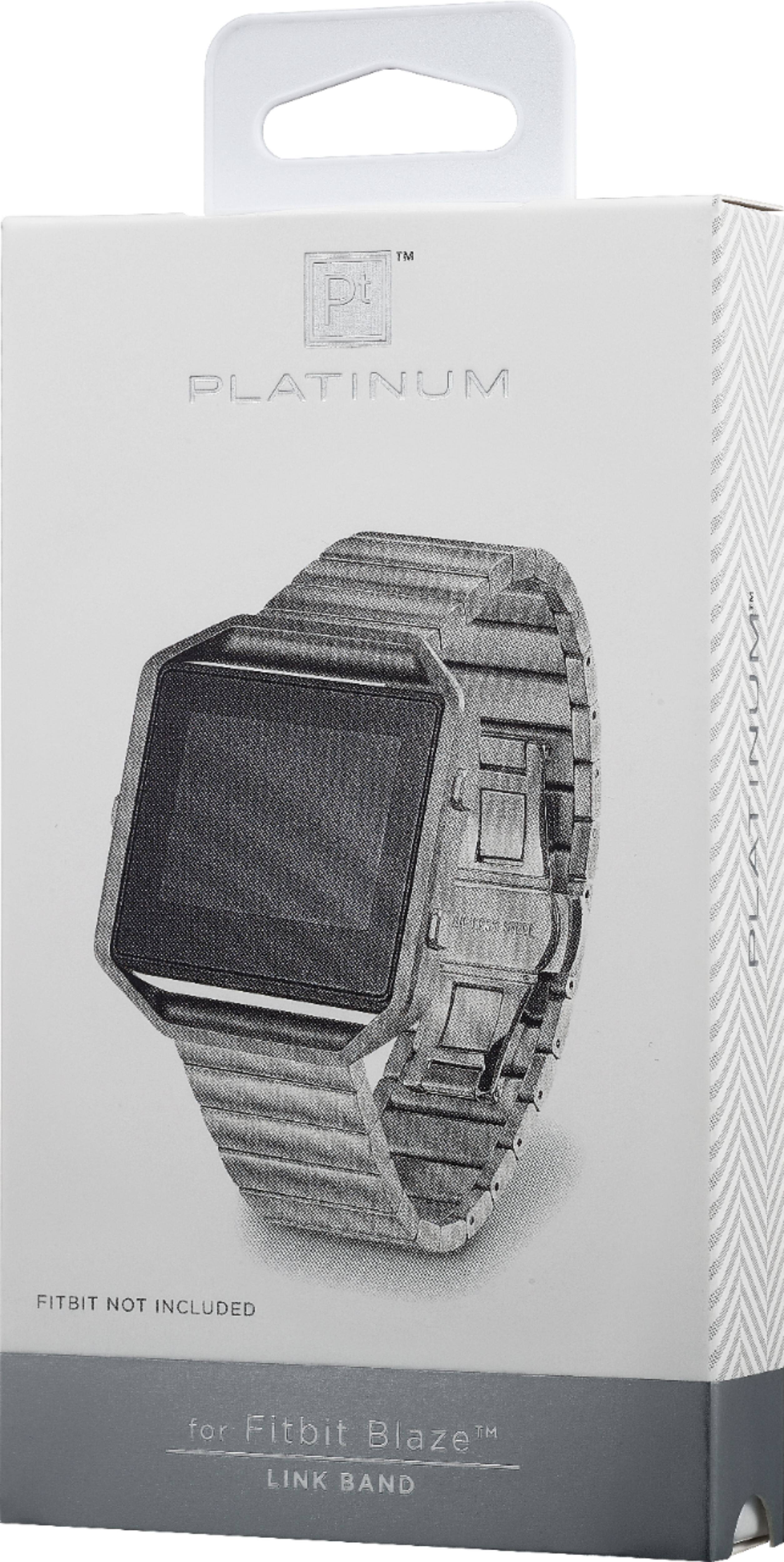 Best Buy Platinum™ Smooth Link Metal Band Stainless Steel Watch Strap