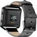 Alt View 12. Platinum™ - Leather Band Stainless Steel And Leather Watch Strap for Fitbit Blaze - Black.