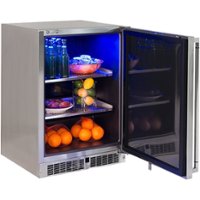 Lynx - Professional 2.7 Cu. Ft. Built-In Mini Fridge - Stainless steel - Front_Zoom