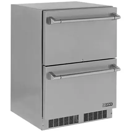 Front. Lynx - Professional 5.0 Cu. Ft. Built-In Mini Fridge - Stainless Steel.