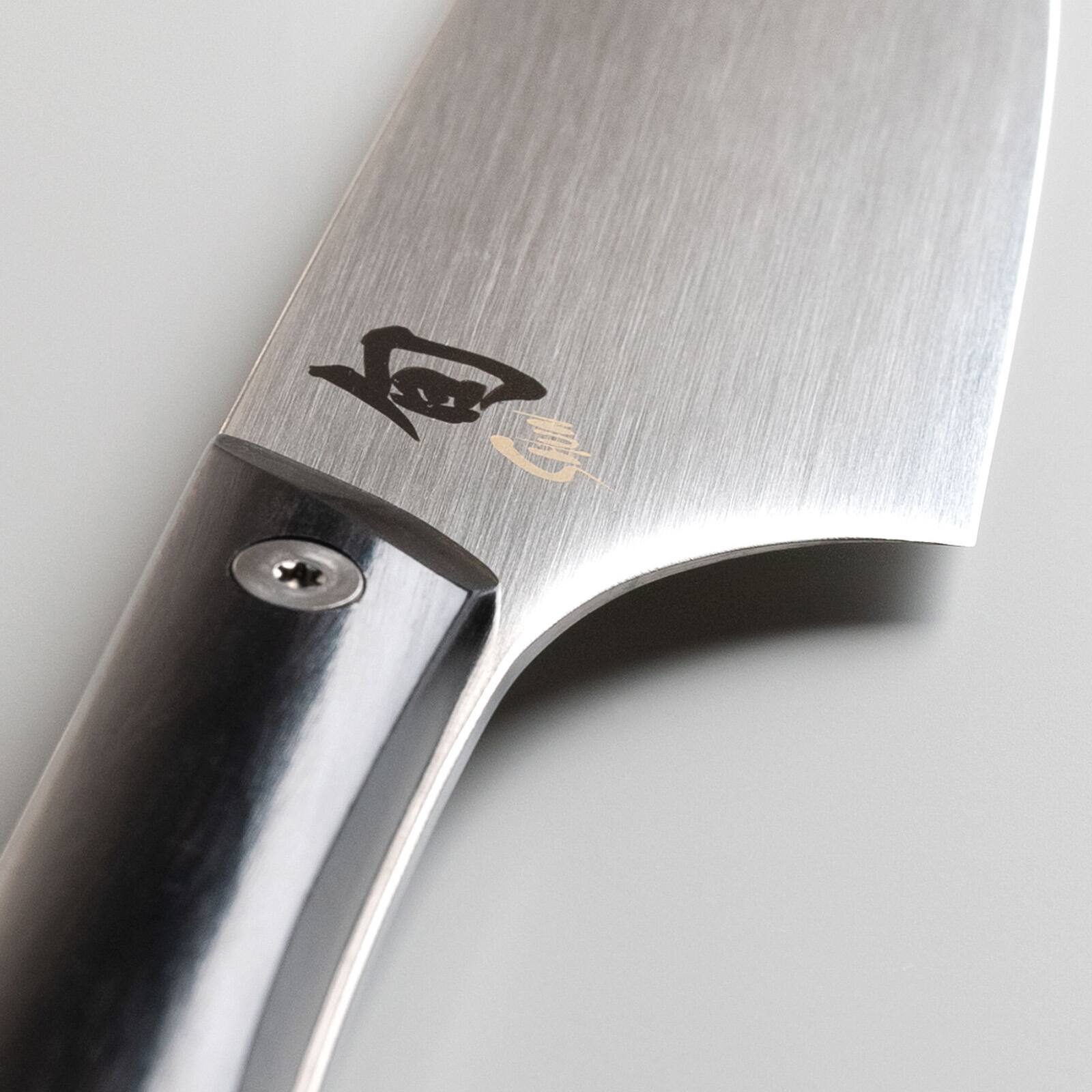 Alt View 1. Shun - Kazahana Chef’s Knife, 8 Inch - Silver.
