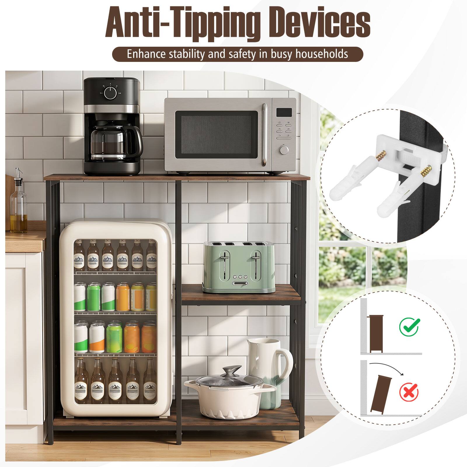 Anti-Tipping Devices  
Enhance stability and safety in busy households