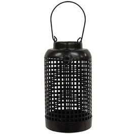 BreeBe - Metal Hanging Porch Lantern - Black