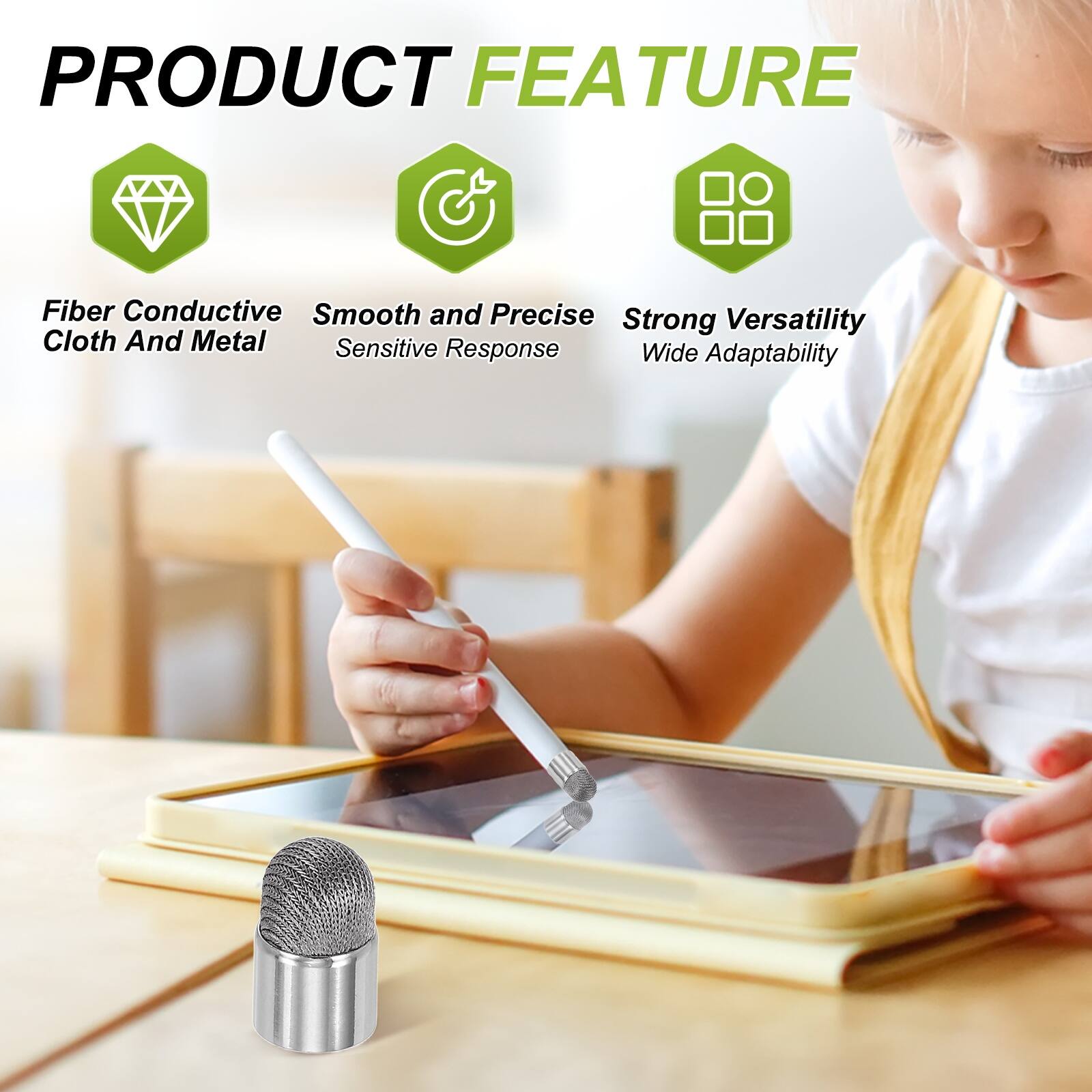 PRODUCT FEATURE

- Fiber Conductive Cloth And Metal
- Smooth and Precise Sensitive Response
- Strong Versatility Wide Adaptability