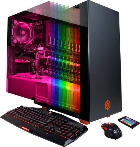 CyberPowerPC - BattleBox Ultimate Desktop - AMD Ryzen 7 - 16GB Memory - NVIDIA GeForce GTX 1080 Ti - 240GB SSD + 2TB Hard Drive - black - Larger Front