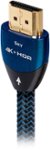 Front Zoom. AudioQuest - Sky 4' 4K Ultra HD HDMI Cable - Black/blue.
