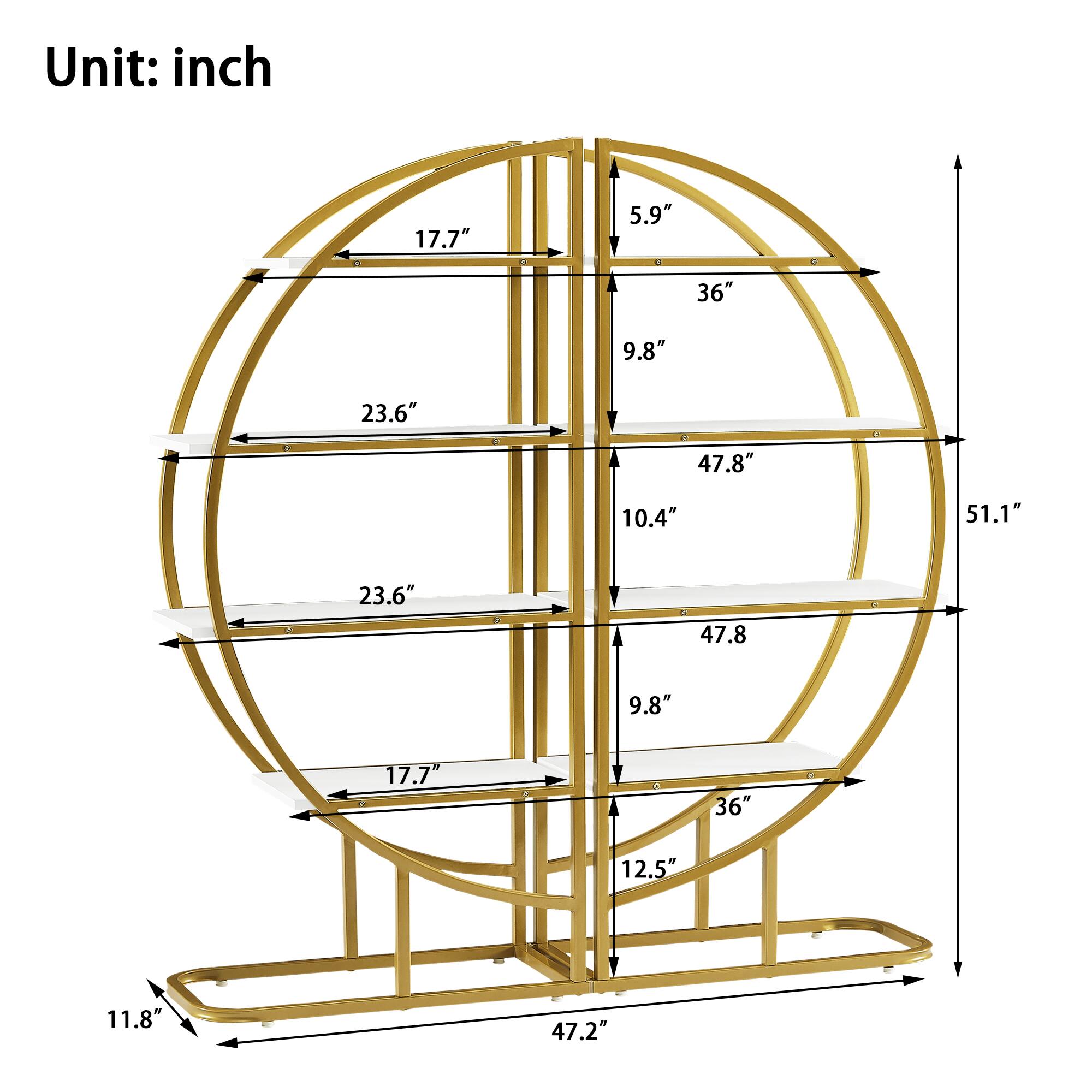 Unit: inch

- 17.7"
- 5.9"
- 36"
- 9.8"
- 23.6"
- 47.8"
- 10.4"
- 51.1"
- 23.6"
- 47.8"
- 9.8"
- 17.7"
- 36"
- 12.5"
- 11.8"
- 47.2"