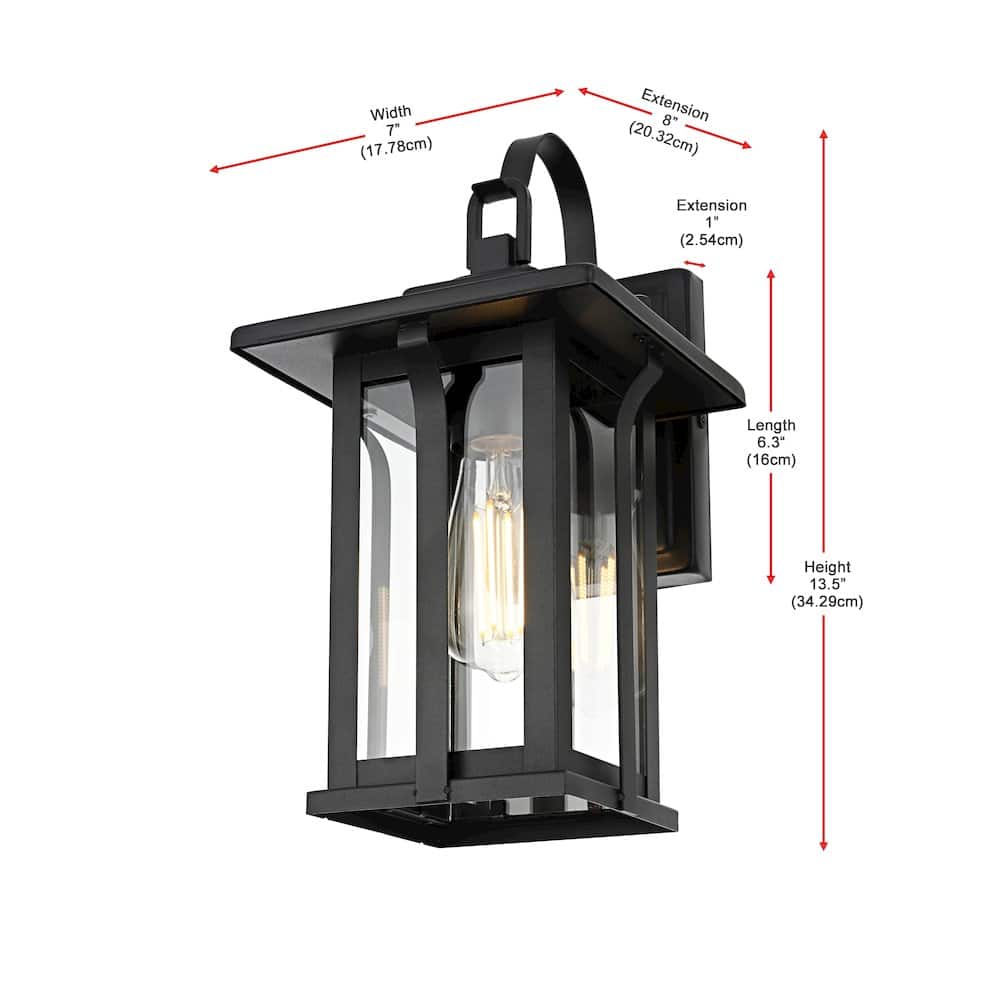 Elegant Lighting - Thayer 7 inch Outdoor Pendant - Black price history on PriceWatchPro
