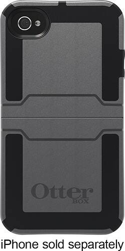 Front Standard. OtterBox - Reflex Series Case for Apple® iPhone® 4 and 4S - Gunmetal.