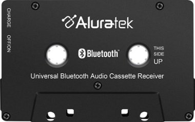 Aluratek - Bluetooth Audio Cassette Adapter - Black - Front_Zoom