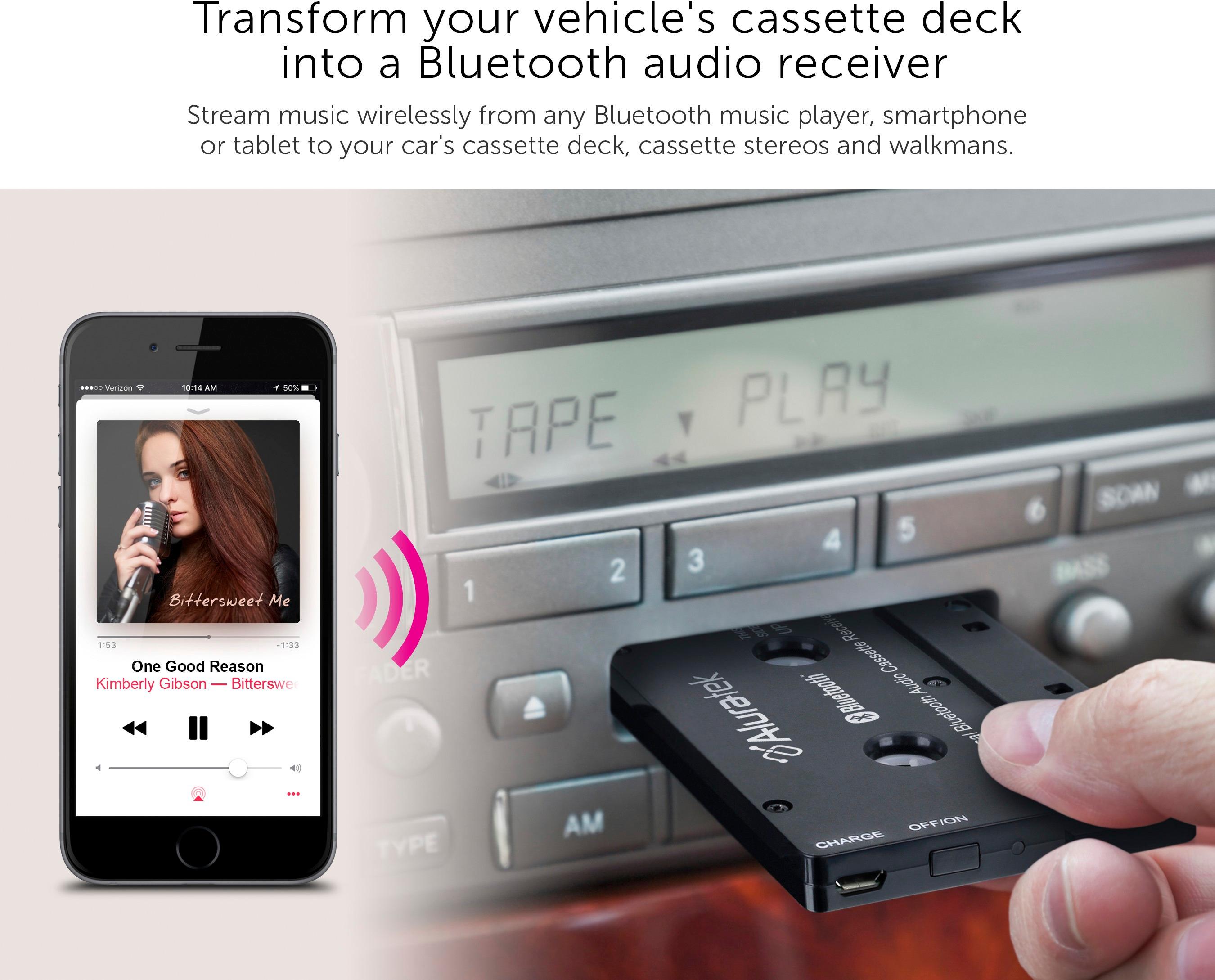 Elook Car Cassette Audio Receiver, Bluetooth Cassette Tape Adapter with  Calling Function, Black - Yahoo Shopping