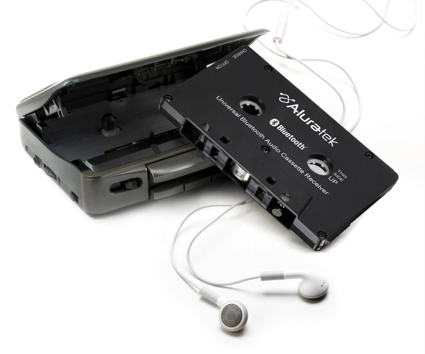 Alt View 15. Aluratek - Bluetooth Audio Cassette Adapter - Black.