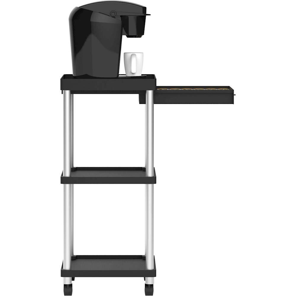 Best Buy Mind Reader Valet 3Tier Rolling Coffee Cart Black CARTCOFFBLK