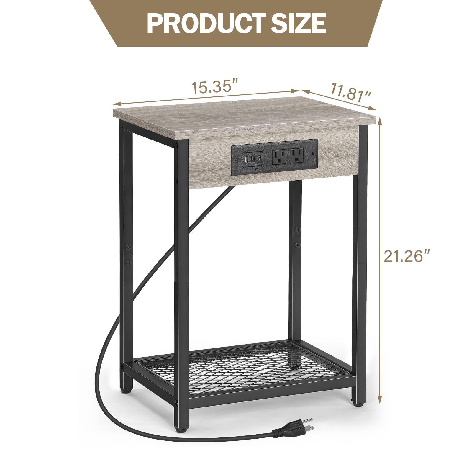 PRODUCT SIZE  
15.35" x 11.81" x 21.26"