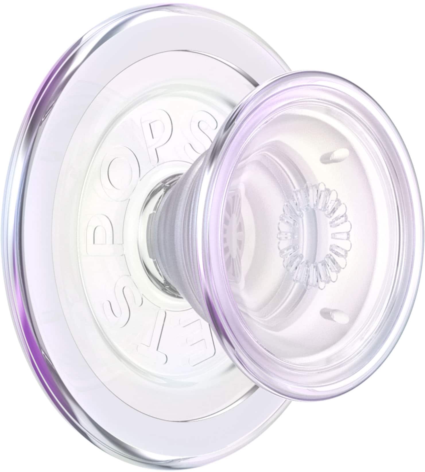 PopSockets - MagSafe PopGrip Universal Magnetic Grip & Stand with Adapter Ring for Cell Phones - Opalescent Purple - Front_Zoom