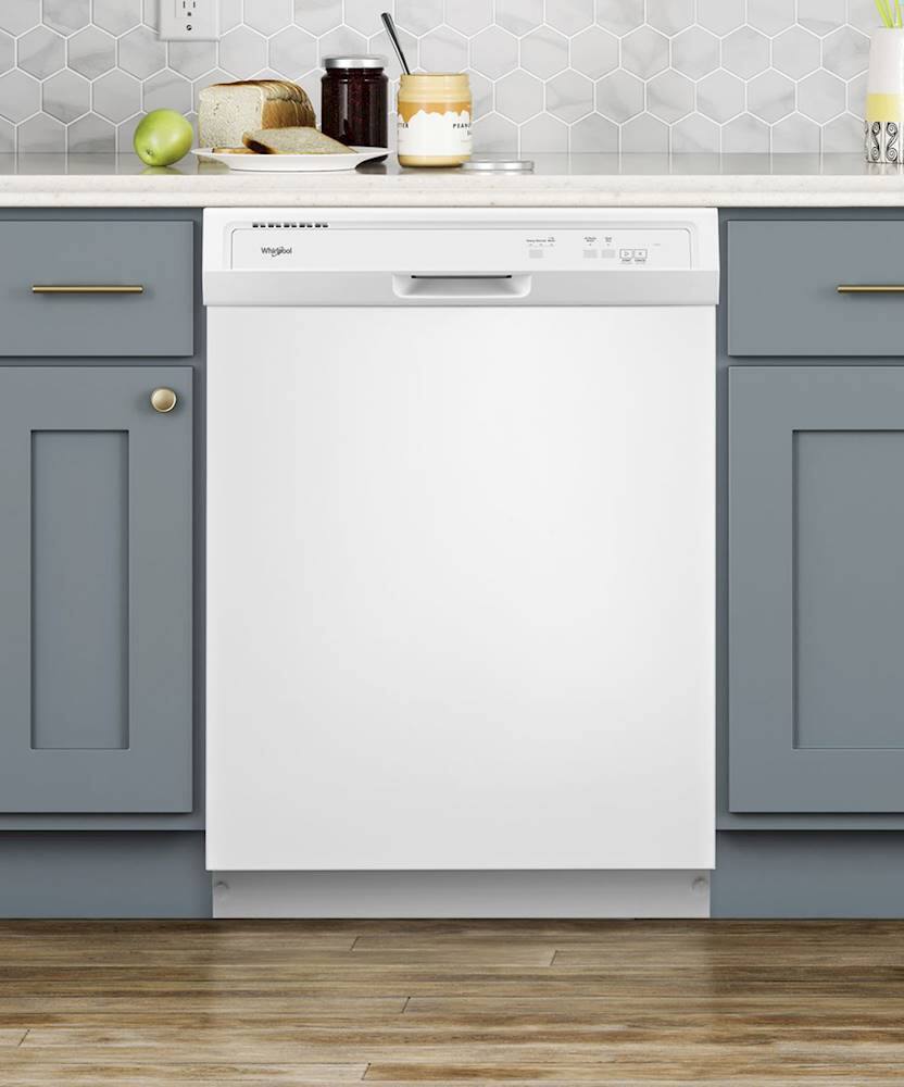 Best Buy Whirlpool 24" BuiltIn Dishwasher White WDF130PAHW