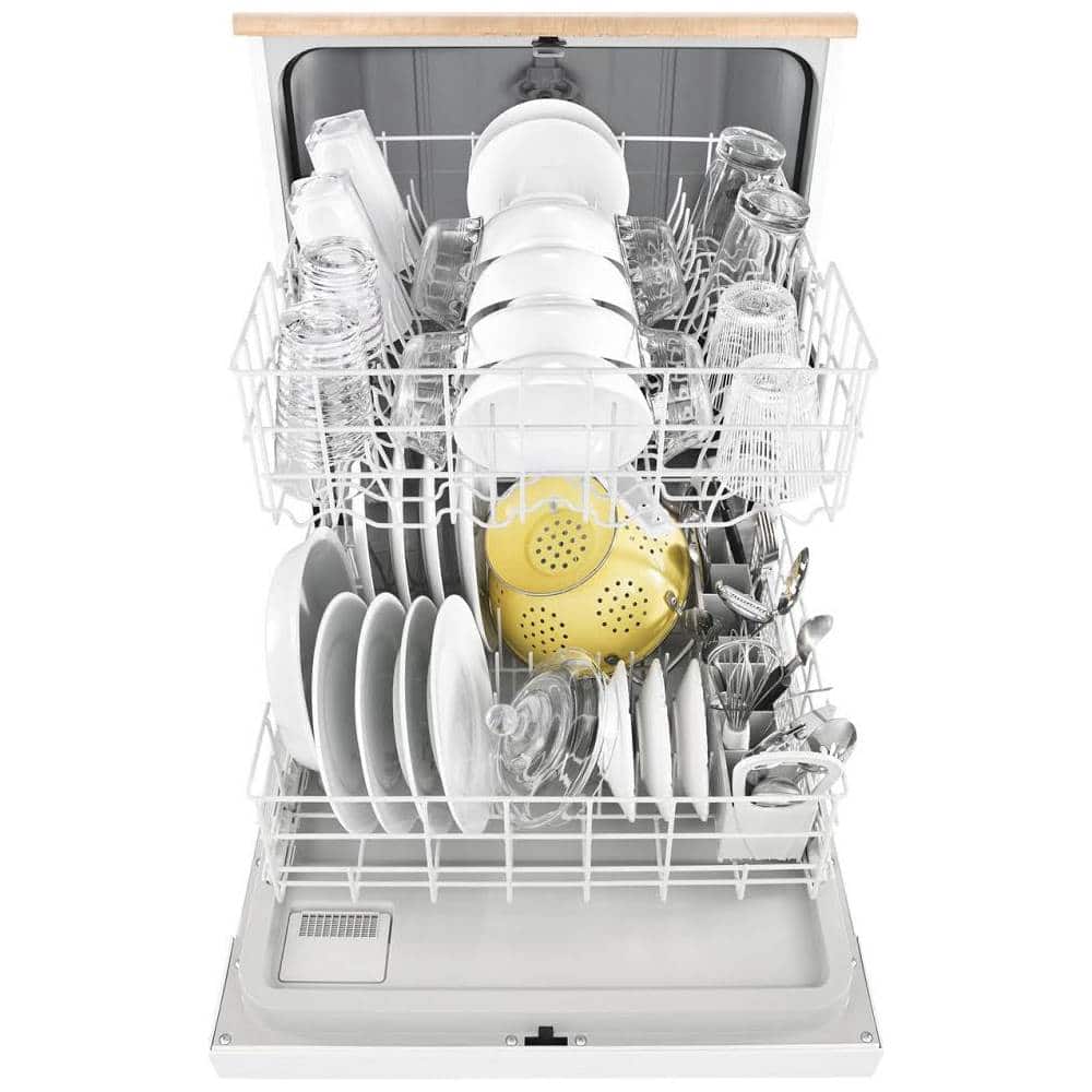 Alt View 12. Whirlpool - 24" Front Control Tall Tub Portable Dishwasher - White.