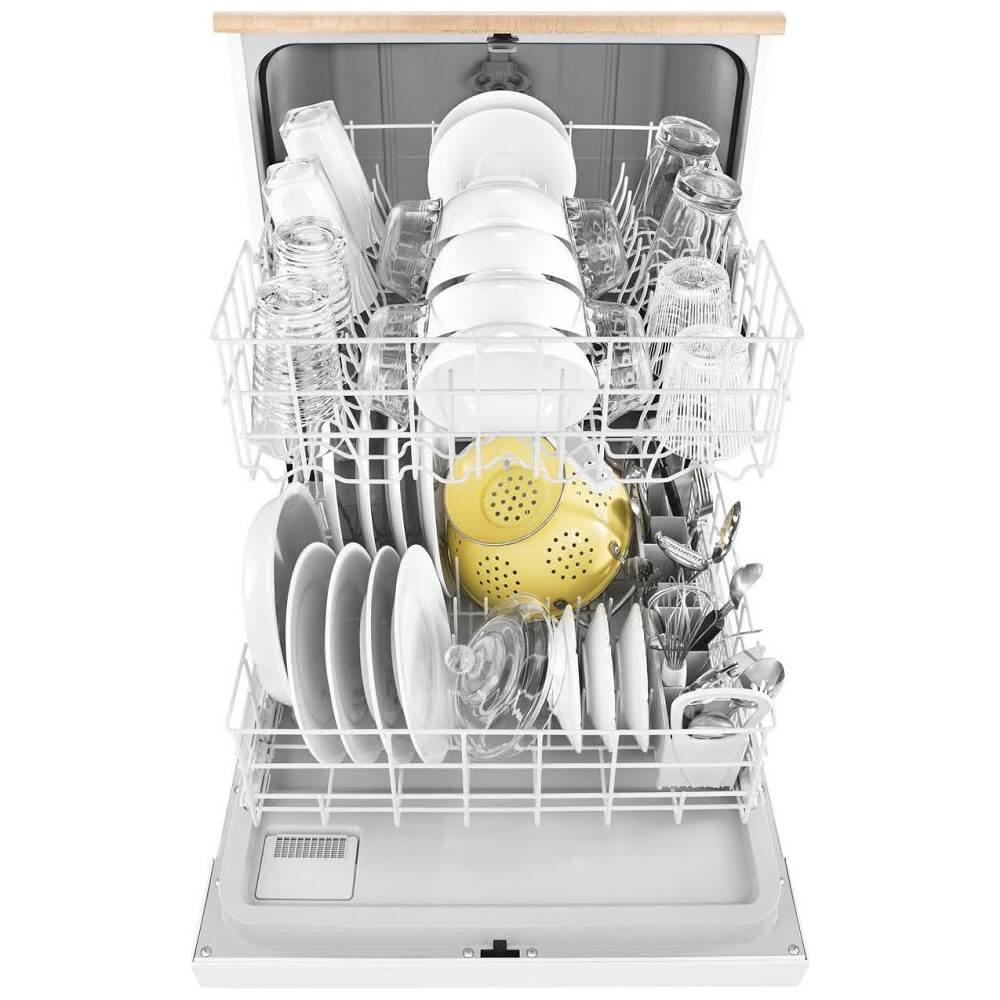 Alt View 12. Whirlpool - 24" Front Control Tall Tub Portable Dishwasher - White.