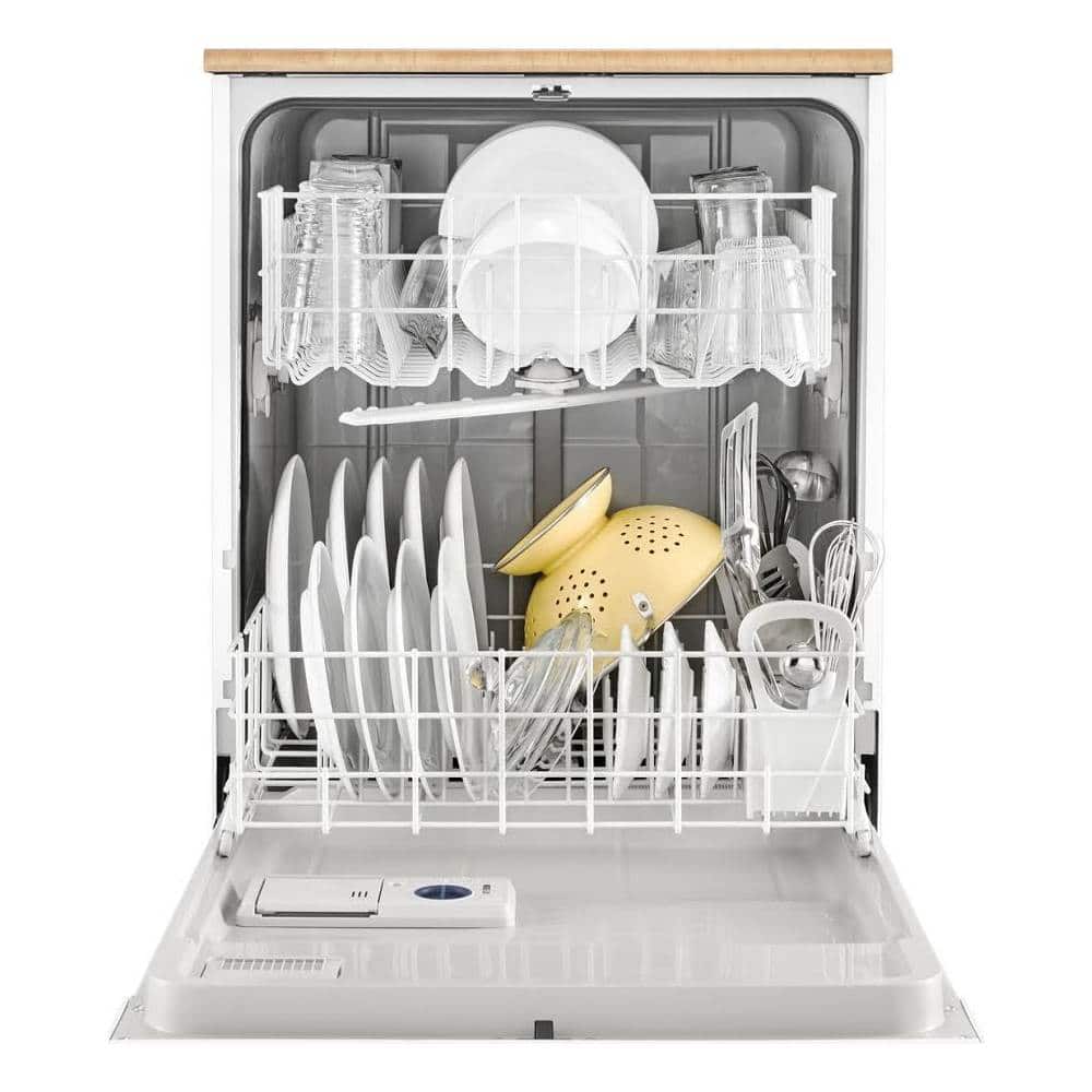 Alt View 13. Whirlpool - 24" Front Control Tall Tub Portable Dishwasher - White.